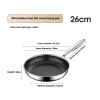 Frying Pan Household 304 Stainless Steel Induction Cooker Kitchenware Three-layer Steel- for testing